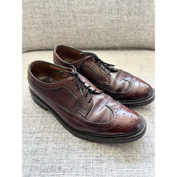 Florsheim Imperial VTG #93602 Kenmoor Shell Cordovan Wing-Tip - Sz 9.5 C - Picture 1 of 14
